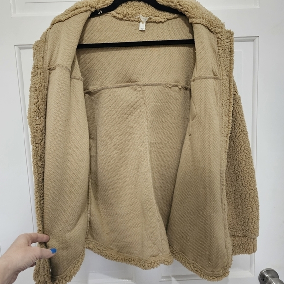 Derek Heart Sherpa Mushroom Shacket Size L - Picture 7 of 12